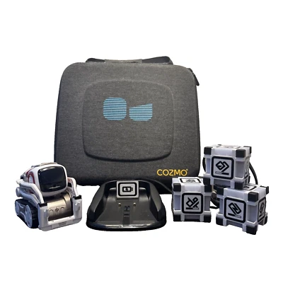 Functional w NO AUDIO - Anki Cozmo Robot, Three Cubes & Charger Bundle Hard Case - Image 1 of 4
