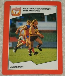 MIKE RICHARDSON 1989 SCANLENS VFL CARD #141 NEAR MINT - Picture 1 of 2