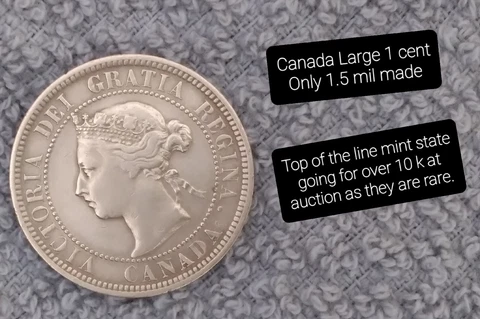 **WOW**Canada Large One Cent 1887 - 136 years old. Still a looker for her age! Cover