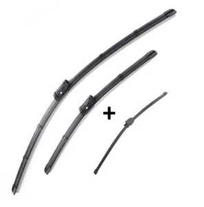 Wiper Blades Aero For SKODA Fabia Post Facelift WAGON 2013-2014 FRT PAIR&REAR 3x - Picture 1 of 9