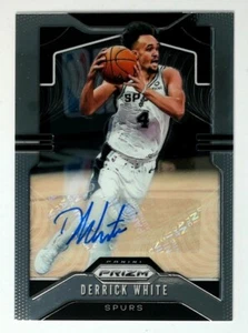 2019-20 Panini Prizm Base Signatures #141 Derrick White San Antonio Spurs - Picture 1 of 3