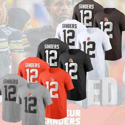 Bienvenido Shedeur Sanders #12 a Cleveland Browns 2025 nombre y número de jugadores regalos Foto 1 de 4
