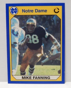 Tarjeta 33 de fútbol americano universitario Mike Fanning de Notre Dame - Imagen 1 de 2