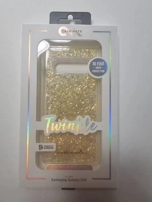 Funda CaseMate Serie Twinkle para Samsung Galaxy S10 Stardust Dorado - Nueva Caja Abierta Foto 1 de 4