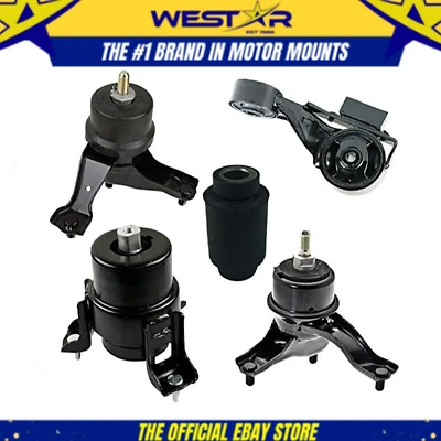 Compatível com 2004-2006 Toyota Sienna 3.3L FWD motor e conjunto de montagem trans 5 peças: 9694, - Imagem 1 de 3