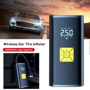 Car Tire Inflator Portable Air Compressor Rechargeable Wireless Inflatable Pump - Picture 1 of 27