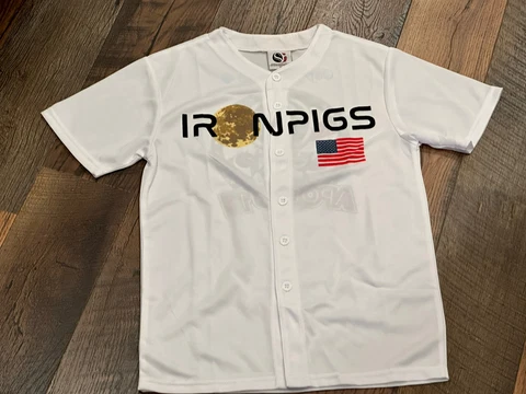 Lehigh Valley IronPigs (Phillies) Youth White Apollo 11 Jersey Youth Small - SGA Cover