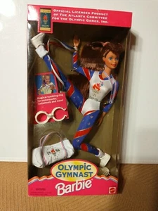1995 Mattel Olympic Gymnast Barbie Doll #15125 Brand New Official Licensed NRFB - Picture 1 of 8
