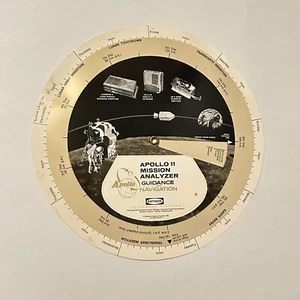 1969 NASA Raytheon Apollo 11 Mission Analyzer Guidance Navigation Rotating Chart - Picture 1 of 7