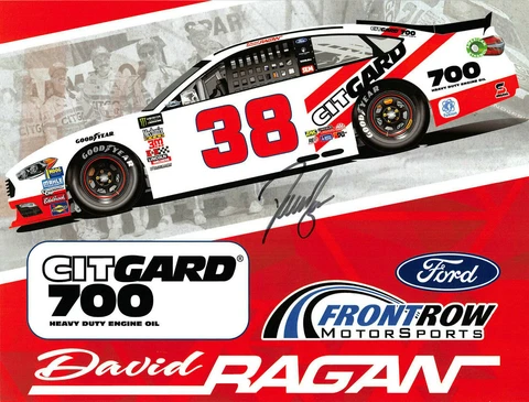 SIGNED!!!  2018  DAVID RAGAN #38 DARLINGTON THROWBACK MONSTER ENERGY POSTCARD Cover
