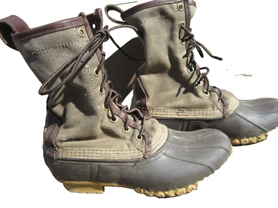 LL Bean Signature Lona Encerada Maine Zapato de Caza Botas de Pato para Mujer Talla 7M EE. UU. Foto 1 de 4