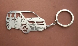 Keychain Peugeot Rifter Key ring high quality stainless steel 1,5mm - Picture 1 of 1