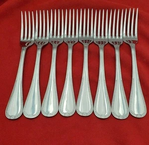 8 Federkante Edelstahl Gabeln Sheffield England nie benutzt 10740 - Bild 1 von 6