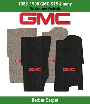 Lloyd Berber Front Row Carpet Mats for 1983-1990 GMC S15 Jimmy w/Red GMC 1 Logo - Image 1 of 4