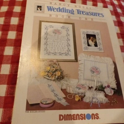 😇 Dimensions Nancy Rossi Wedding Treasures Cross Stitch pattern vtage book 1 ** - image 1 of 4