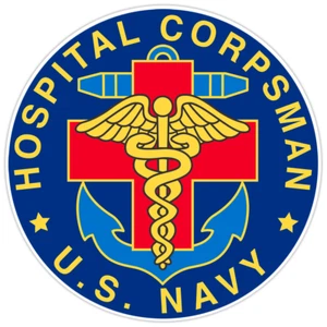 Navy Hospital Corpsman Decal Bumper Sticker Military Vinyl Soldier Decal 5" - Bild 1 von 3