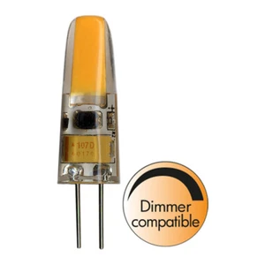 LED Cob Lampadina a Innesto a Spillo 1,4W=16W G4 12V Chiaro 150lm Bianco Caldo - Foto 1 di 4