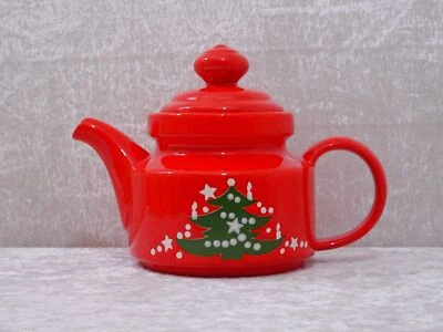 Théière En Céramique Design Wächtersbach Noël Vintage Vers 1970 - Photo 1/4