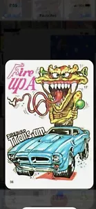Rat Fink Big Daddy Ed Roth Style Wall Art Fire Up A Firebird “Trans Am” - Picture 1 of 1
