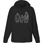 'Potted Cacti' Adult Hoodie / Hooded Sweater (Ho020577)