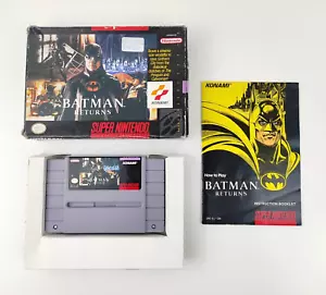 Batman Returns Super Nintendo NTSC EE. UU. SNES Juego En Caja Y Completo - Imagen 1 de 18