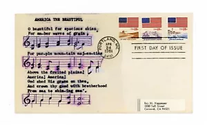 Cover 1981 partially hand drawn Musical theme Maine to California - Picture 1 of 1