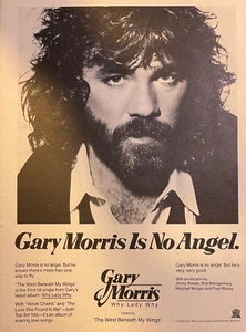 1983 Vintage Magazin Werbung Album Gary Morris ist kein Engel - Bild 1 von 1