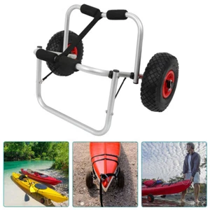 Kajakwagen Bootswagen 80kg Kanuwagen SUP Kanu Zubehör faltbar Kanu Kajak ALU - Bild 1 von 10