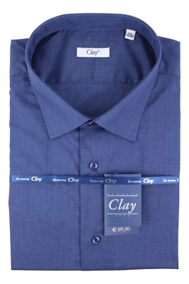 Clay Camicia conformata classica cotone 100% qualità garantita - Immagine 1 di 2