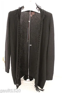 Neu mit Etikett Fenn Wright Manson UK Designer 100 % Kaschmir Pullover Pulli mit Fransen S 195 $ - Bild 1 von 12