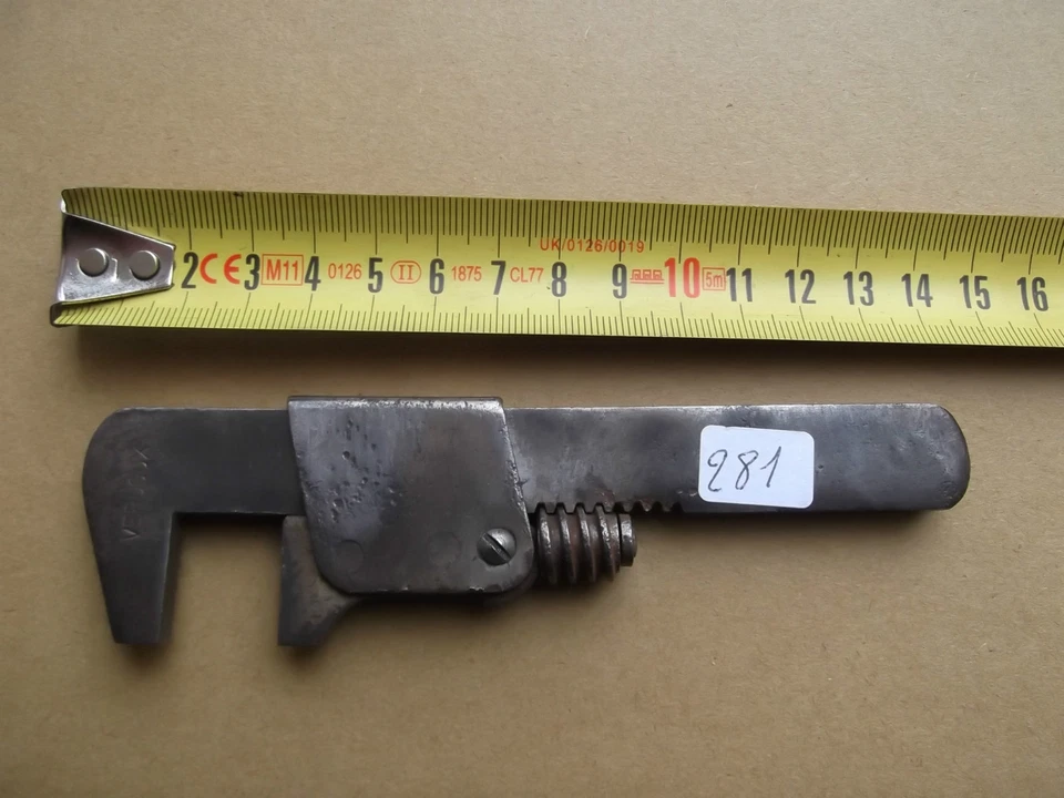 (n°281)  OUTIL ANCIEN,clé à molette VERJOUX, collection déco. - Photo 1/1