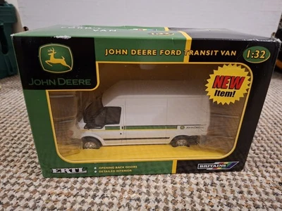 Britains ERTL John Deere Ford Transit Van White Boxed - Image 1 of 4