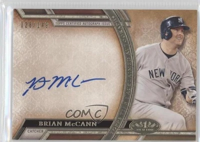 2015 Topps Tier One Acclaimed Auto /149 Brian McCann #AA-BMN Auto - Image 1 of 2