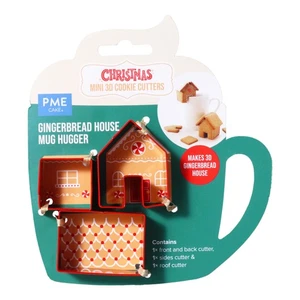 PME Christmas Cookie Cutters, Mini Gingerbread House, Mug Hugger (Set of 3) - Picture 1 of 1