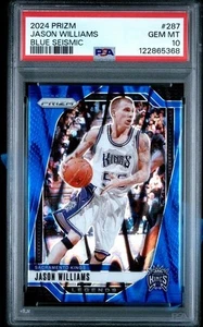 PSA 10! Panini Prizm 2024-25 - Leyendas Jason Williams/99 Blue Seismic #287 - Imagen 1 de 2