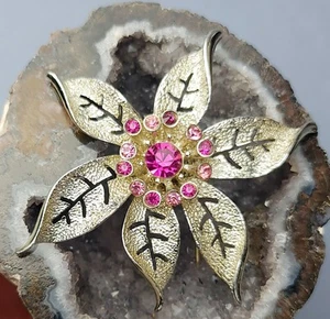 Vintage Sarah Coventry "Fashion Flower" (1967) Brooch poinsettia - Picture 1 of 5