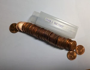 1958-D Uncirculated Roll of Lincoln Cents from Original Bank Rolls - Picture 1 of 8