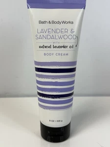 Bath & Body Works Lavender and Sandalwood Body Cream Lotion Natural Oil 8 oz - Picture 1 of 2
