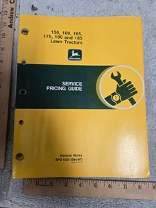John Deere, guía de precios de servicio, 1987 130 160 165 175 180 tractor de césped SPG1023 - Imagen 1 de 1