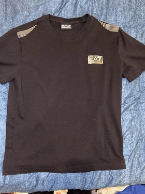 Emporio Armani EA7 Men's Black T Shirt Top Size S - Image 1 of 4