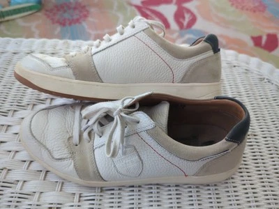 Mephisto Men’s Size US 9 White Pebbled Leather Fashion Sneakers City Hiker Shoes - Image 1 of 4