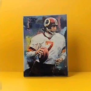 Joe Theismann #3 Art Card Limited 37/50 Edward Vela Signed (Washington Redskins) - Bild 1 von 2