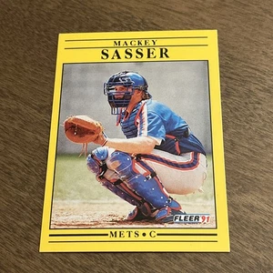 1991 FLEER #160 Mackey Sasser NM-MT MLB Baseball Card - Picture 1 of 2