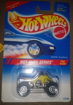 Hot Wheels Suzuki Quadracer Hot Hubs Series - 13298 1994 amarillo/púrpura CTS Foto 1 de 4