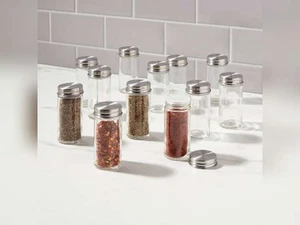 12 Stück Runde Gewürzgläser Set - Threshold Glas Gewürzgläser, 2 Unzen Fassungsvermögen - Bild 1 von 3