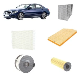 Kit tagliando 5 filtri per Classe C W205 S205 C205 1597CC gasolio 180D 200D - Imagen 1 de 6