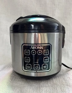 Aroma Rice Cooker 4 cup ARC-914SBD Stainless Steel - Picture 1 of 8