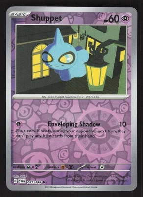 Shuppet 087/198 Reverse Holo Pokemon SV01: Scarlet & Violet Base Set - Image 1 of 2