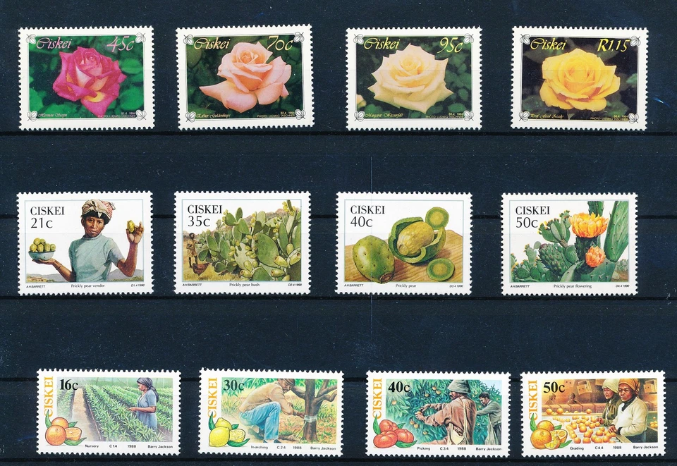 LS62132 Ciskei roses agriculture farming nature fine lot MNH - Image 1 of 1