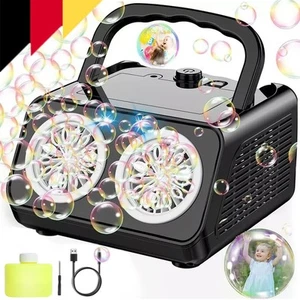 Seifenblasenmaschine Kinder Hochzeit Luftblasen Ma Automatisch Seifenblasen DHL - Bild 1 von 17